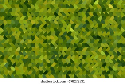 Light Green vector red banner with set of circles, dots. Donuts Background. Creative Design Template. Technological halftone illustration.