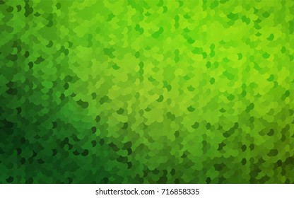 Light Green vector red banner with set of circles, dots. Donuts Background. Creative Design Template. Technological halftone illustration.