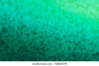 Light Green vector red banner with set of circles, dots. Donuts Background. Creative Design Template. Technological halftone illustration.