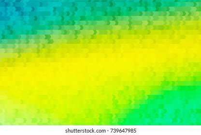 Light Green vector red banner with set of circles, dots. Donuts Background. Creative Design Template. Technological halftone illustration.