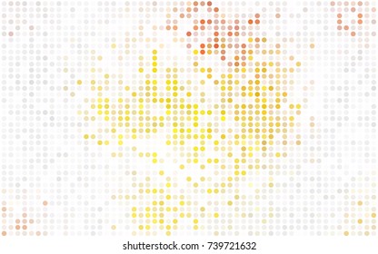 Light Green vector red banner with set of circles, dots. Donuts Background. Creative Design Template. Technological halftone illustration.