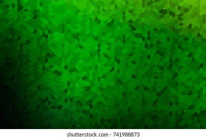 Light Green vector red banner with set of circles, dots. Donuts Background. Creative Design Template. Technological halftone illustration.