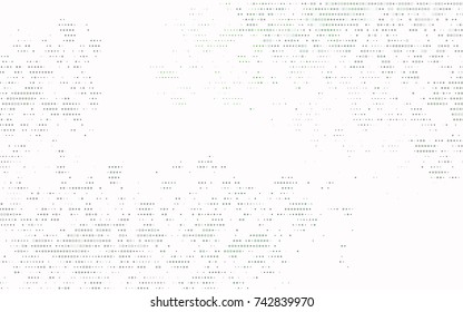 Light Green vector red banner with set of circles, dots. Donuts Background. Creative Design Template. Technological halftone illustration.