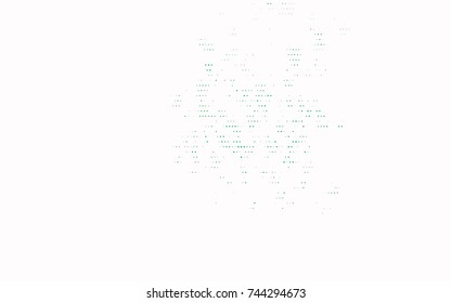 Light Green vector red banner with set of circles, dots. Donuts Background. Creative Design Template. Technological halftone illustration.