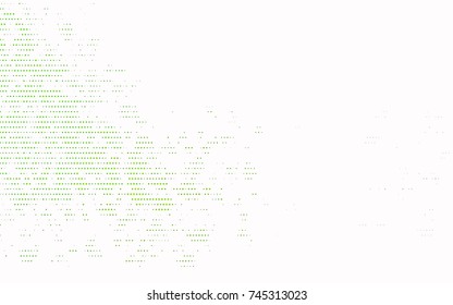 Light Green vector red banner with set of circles, dots. Donuts Background. Creative Design Template. Technological halftone illustration.