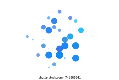 Light Green vector red banner with set of circles, dots. Donuts Background. Creative Design Template. Technological halftone illustration.