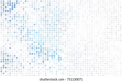 Light Green vector red banner with set of circles, dots. Donuts Background. Creative Design Template. Technological halftone illustration.
