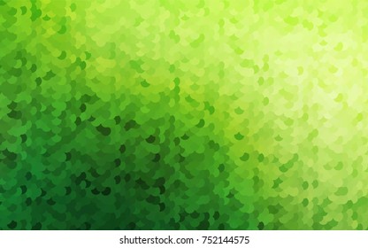 Light Green vector red banner with set of circles, dots. Donuts Background. Creative Design Template. Technological halftone illustration.