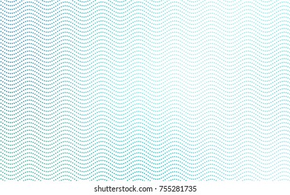 Light Green vector red banner with set of circles, dots. Donuts Background. Creative Design Template. Technological halftone illustration.