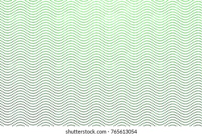 Light Green vector red banner with set of circles, dots. Donuts Background. Creative Design Template. Technological halftone illustration.