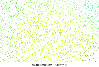 Light Green vector red banner with set of circles, dots. Donuts Background. Creative Design Template. Technological halftone illustration.