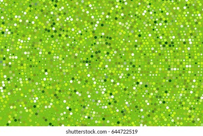 Light Green vector red pattern of geometric circles, shapes. Colorful mosaic banner. Geometric background with colored disks.