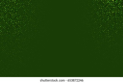 Light Green vector red pattern of geometric circles, shapes. Colorful mosaic banner. Geometric background with colored disks.