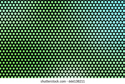 Light Green vector red pattern of geometric circles, shapes. Colorful mosaic banner. Geometric background with colored disks.