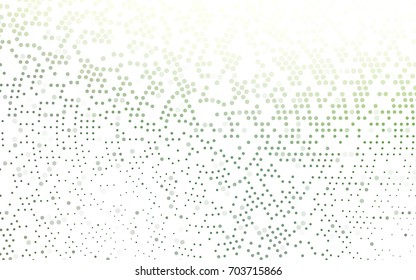 Light Green vector red pattern of geometric circles, shapes. Colorful mosaic banner. Geometric background with colored disks.