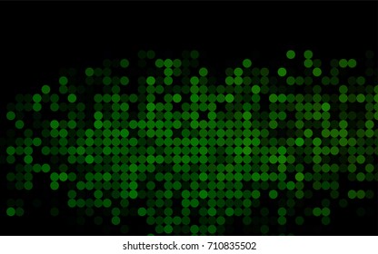 Light Green vector red pattern of geometric circles, shapes. Colorful mosaic banner. Geometric background with colored disks.