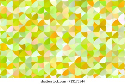 Light Green vector red pattern of geometric circles, shapes. Colorful mosaic banner. Geometric background with colored disks.