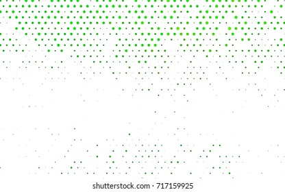 Light Green vector red pattern of geometric circles, shapes. Colorful mosaic banner. Geometric background with colored disks.
