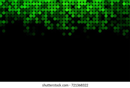 Light Green vector red pattern of geometric circles, shapes. Colorful mosaic banner. Geometric background with colored disks.