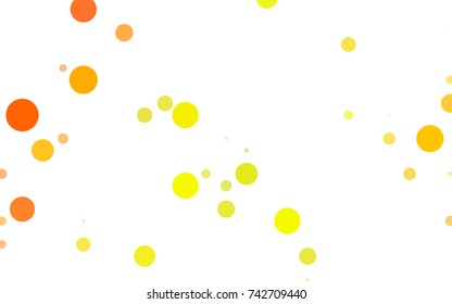 Light Green vector red pattern of geometric circles, shapes. Colorful mosaic banner. Geometric background with colored disks.