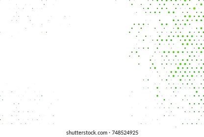 Light Green vector red pattern of geometric circles, shapes. Colorful mosaic banner. Geometric background with colored disks.