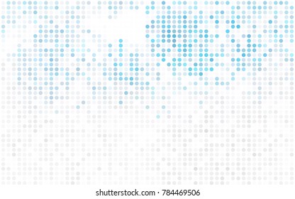 Light Green vector red pattern of geometric circles, shapes. Colorful mosaic banner. Geometric background with colored disks.