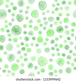 Light Green vector seamless abstract doodle wallpaper. Doodle illustration of flowers in Origami style with gradient. The best blurred design for your business.