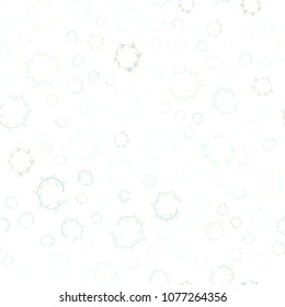 Light Green vector seamless  backdrop with dots. Beautiful colored illustration with blurred circles in nature style. Pattern can be used for beautiful websites.