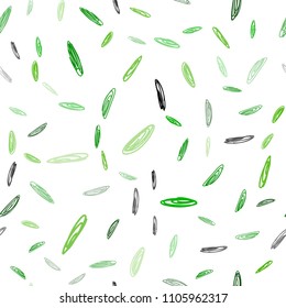 Light Green vector seamless backdrop with dots. Beautiful colored illustration with blurred circles in nature style. Pattern can be used for futuristic ad, booklets.