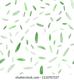 Light Green vector seamless backdrop with dots. Blurred bubbles on abstract background with colorful gradient. Beautiful design for your business advert.