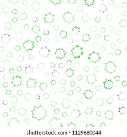 Light Green vector seamless backdrop with dots. Glitter abstract illustration with blurred drops of rain. Beautiful design for your business advert.