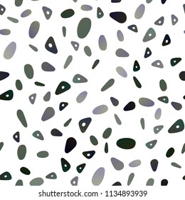 Light Green vector seamless backdrop with lines, circles. Glitter abstract illustration with spheres, triangular lines. Smart design for your business advert.