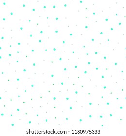 Light Green vector seamless backdrop with dots. Blurred decorative design in abstract style with bubbles. Template for business cards, websites.