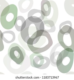 Light Green vector seamless backdrop with dots, spots. Blurred bubbles on abstract backdrop with colorful gradient. Pattern for trendy fabric, wallpapers.