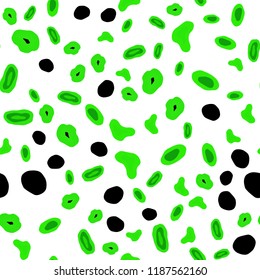 Light Green vector seamless backdrop with dots. Glitter abstract illustration with blurred drops of rain. Trendy design for wallpaper, fabric makers.