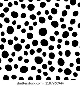 Light Green vector seamless backdrop with dots, spots. Blurred decorative design in abstract style with bubbles. Design for textile, fabric, wallpapers.