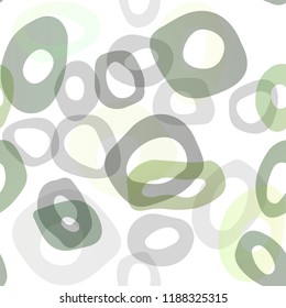Light Green vector seamless backdrop with dots, spots. Colorful illustration with blurred circles in nature style. Pattern for design of window blinds, curtains.
