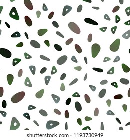 Light Green vector seamless backdrop with lines, circles. Beautiful illustration with circles, triangles in nature style. Modern template for your landing page.