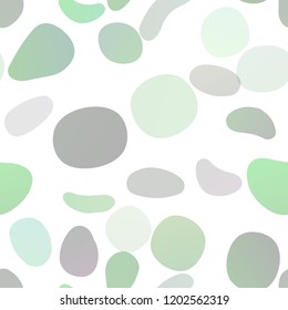 Light Green vector seamless backdrop with dots, spots. Illustration with set of shining colorful abstract circles. Pattern for trendy fabric, wallpapers.