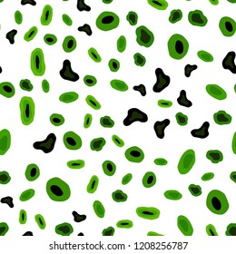 Light Green vector seamless backdrop with dots. Abstract illustration with colored bubbles in nature style. Template for business cards, websites.