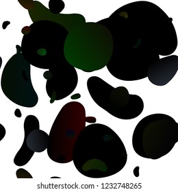 Light Green vector seamless backdrop with dots, spots. Modern abstract illustration with colorful water drops. Pattern for trendy fabric, wallpapers.