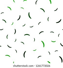 Light Green vector seamless backdrop with bent lines. Modern gradient abstract illustration with bandy lines. Abstract style for your business design.