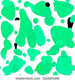 Light Green vector seamless backdrop with dots. Beautiful colored illustration with blurred circles in nature style. Design for textile, fabric, wallpapers.