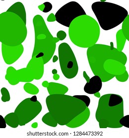 Light Green vector seamless backdrop with dots. Beautiful colored illustration with blurred circles in nature style. Texture for window blinds, curtains.