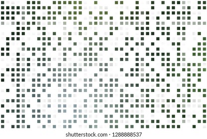 Light Green vector seamless backdrop with rectangles, squares. Glitter abstract illustration with rectangular shapes. Pattern for design of window blinds, curtains.