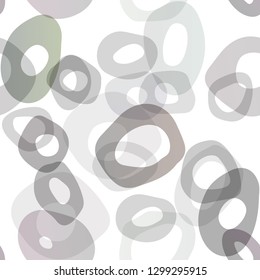 Light Green vector seamless backdrop with dots, spots. Blurred bubbles on abstract backdrop with colorful gradient. Pattern for trendy fabric, wallpapers.