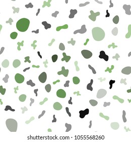 Light Green vector seamless background with bent lines. Creative illustration in halftone marble style with gradient. New composition for your brand book.