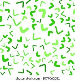 Light Green vector seamless  background with curved circles. Modern gradient abstract illustration with bandy lines. A completely new template for your business design.
