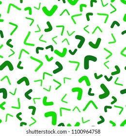 Light Green vector seamless  background with bent ribbons. A sample with blurred bubble shapes. The template for cell phone backgrounds.