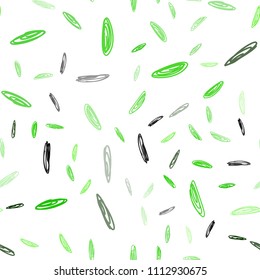 Light Green vector seamless background with bubbles. Glitter abstract illustration with blurred drops of rain. Completely new template for your brand book.